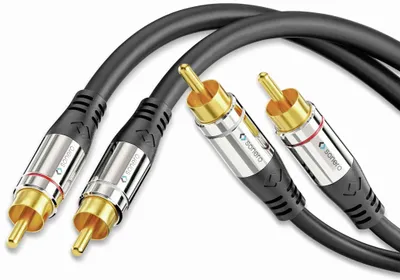 Produktbild von SONERO Cinchkabel Stereo, 7,50 m, schwarz