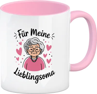 Produktbild von Für meine Lieblingsoma Kaffeebecher in rosa