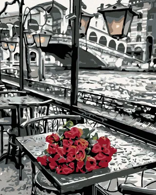 Produktbild von Diamondi - Diamond painting - ROSE AUS VENEDIG, 40X50 cm, ohne Keilrahmen