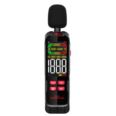 Image de Sonomètre numérique 30-130 dB - Affichage LCD avec rétroéclairage, fonction max/min, maintien des données, arrêt automatique - pour les ménages et les professionnels