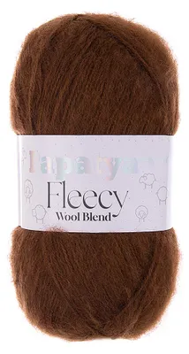 100g Papatya Fleecy Kuschelgarn 20% Wolle veredelt Oeko-Tex Häkelgarn Strickgarn braun
