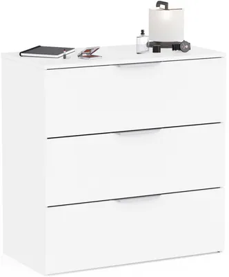 Immagine prodotto di Cassettiera Micheline - 80x41x81cm - 3 cassetti - bianco