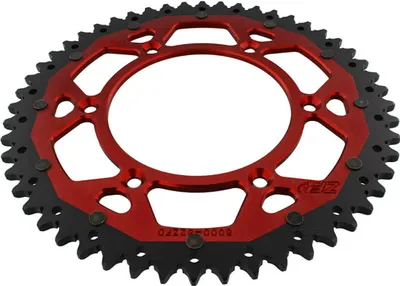 Obrázek produktu pro ZF Sprocket 52 zubů rozteč 520 červená černá duální ZFD-8000-52-RED
