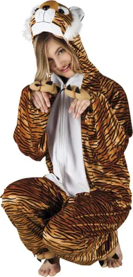 Produktbild von B88018-180 Tiger Kostüm Damen Herren Gr.bis max. 180 cm Körpergröße