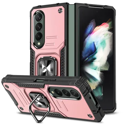 Image de Coque Wozinsky Ring Armor Rose pour Galaxy Z Fold 4 KP24371