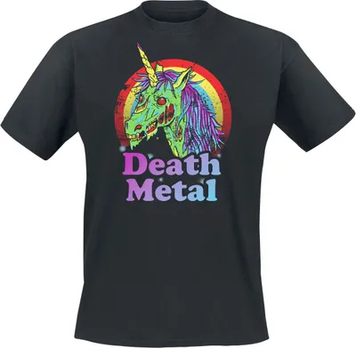 Produktbild von Funshirt T-Shirt Herren Death Metal schwarz XXL