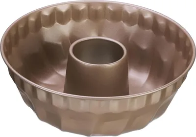 Produktbild von Relaxdays Gugelhupfform, für versch. Rührkuchen, Maße HxD: 9 x 25 cm, Backform f. Gugelhupf, antihaftbeschichtet, beige