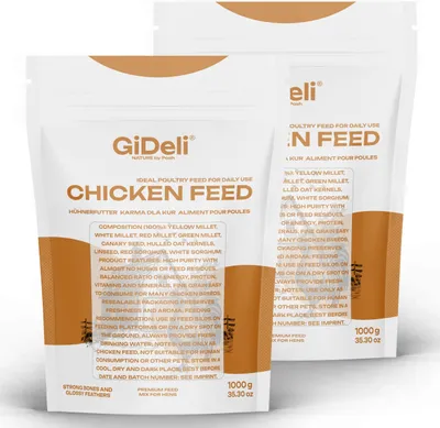Produktbild von Hühnerfutter 2kg Legemehl Alleinfutter Legeleistung Gentechnikfrei GiDeli