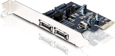 Zdjęcie produktu dla Conceptronic CSATA600EXI, PCIe, SATA, eSATA, Czarny, Chiny, ASMedia ASM1061, 6 Gbit/s