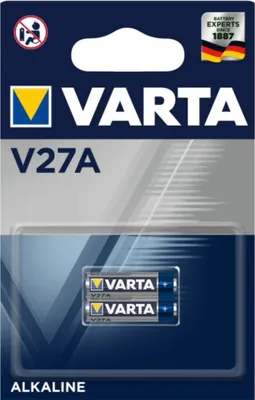 Immagine prodotto di Batteria speciale alcalina VARTA V27A / LR27, 12V, pacco da 2