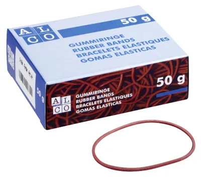 Produktbild von Gummiringe, bunt gemischt, Ø 100 mm, Schachtel à 50 g