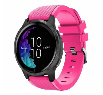 Produktbild von Strap-it Garmin Venu (SQ) Armband Silikon (Pink)