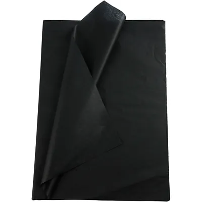 Produktbild von Creativ Company Seidenpapier, Blatt 50x70 cm, 17 g, schwarz, 25 Blatt 1 Karton