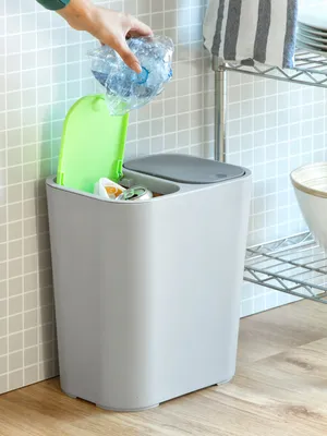 Produktbild von INNOVAGOODS Doppelter Abfalleimer, 29,2x33,4x21 cm