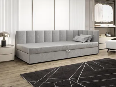 Obrázek produktu pro Jednolůžková postel 110x195 MANKA PLUS 2 - světle šedá