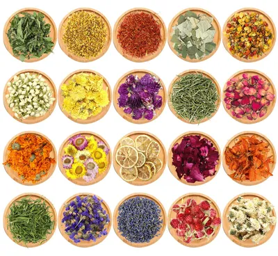 20 getrocknete Blumen & Kräuter für Seife, Kerzen, DIY