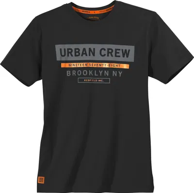 Produktbild von Redfield Übergrößen T-Shirt schwarz Schriftprint