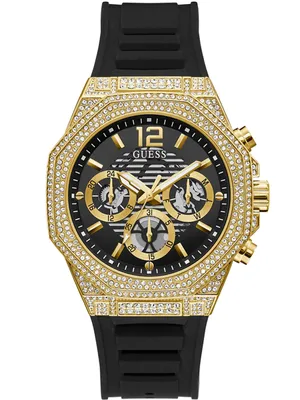 A close-up studio shot of a men's watch.