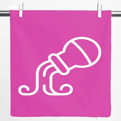 Produktbild von Huuraa Kissenbezug Wassermann Sternzeichen Symbol 40x40cm Fuchsia Baumwolle Dekokissenbezug Geschenkidee