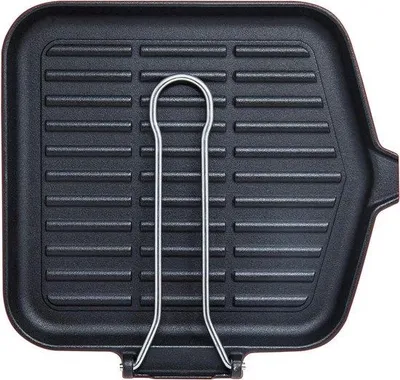 Produktbild von Famanu Grillpfanne mit geriffelter Oberfläche - 28 x 28 cm