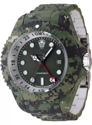 Obrázek produktu pro Invicta Reserve 45939 Pánské Hodinky - Quartz Hnutí - Nerezová Ocel s Zeleným Ciferníkem - 52 mm
