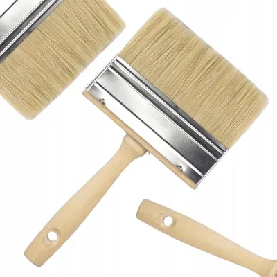 Produktbild von Rosfix Tapetenbuerste 110 mm – Lackierpinsel mit Holzgriff, Metallzwinge, dichte Borsten | Malerbedarf, Grundierung, Staubentfernung