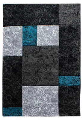 Immagine prodotto di Hawaii Blocchi tappeto pelo corto rettangolo 280x370cm turchese