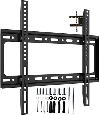 Immagine prodotto di Supporto TV per TV 40" - 80" Supporto TV slim Supporto regolabile per TV Supporto a parete Supporto inclinabile VESA Max. 75kg Nero Retoo