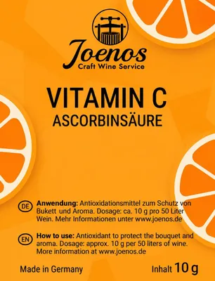 Produktbild von Joenos Ascorbinsaeure (Vitamin C) 10 g Oxidationsschutz