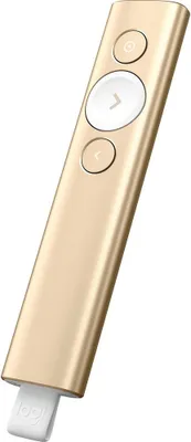 Produktbild von Logitech Spotlight - Präsentations-Fernsteuerung - 3 Tasten - Gold