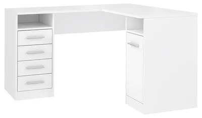 Produktbild von home24 Eckschreibtisch - Weiß
