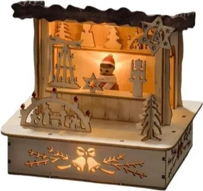 Produktbild von Konstsmide 2822-100, Leichte Dekorationsfigur, Holz, IP20, 3 Glühbirne(n), LED, 0,06 W