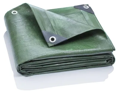 Imagen del producto de GardenMate, lona de tejido premium de 3x3 metros, 200 g/m², ideal para cubrir y proteger, también apta para embarcaciones. Calidad verde, resistente y duradera