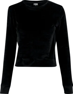 Produktbild von Urban Classics Ladies - VELVET Short Sweater schwarz - XS