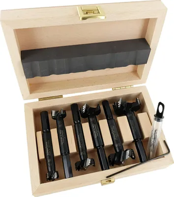 Produktbild von FAMAG Bormax prima Hartmetall-Forstnerbohrer 6-tlg. Set D=15,20,25,30,35,40mm im Holzkasten