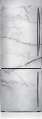Obrázok produktu pre Magnetická fóliová dekorácia na chladničku 60x190 cm - mramorovo sivá