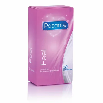 Produktbild von Pasante Feel, Männliches Kondom, weich, Natürlich/Natur, Latex, Zusätzliches Gefühl, 52 mm