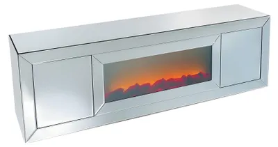 Produktbild von Moderner grauer TV-Ständer aus Holz für stilvollen Wohnraum