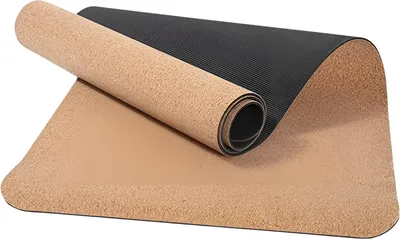 Produktbild von Yogamatte aus Kork, mit Anti-Rutsch-Effekt, nachhaltig, pflegeleicht