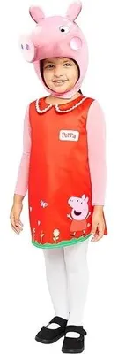 Obrázok produktu pre kostým Peppa Pig polyester ružová/červená 2-3 roky