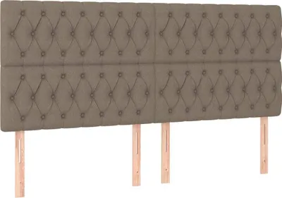 Produktbild von Kopfteil Taupe 200 x 7 x 118/128 cm Stoff
