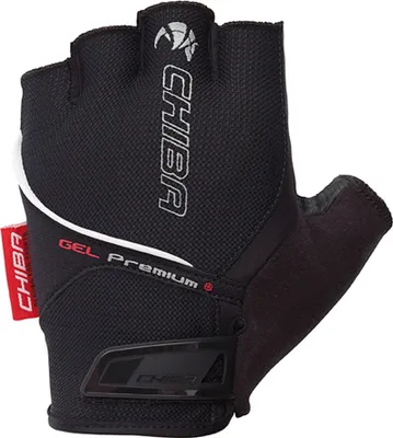 Produktbild von CHIBA Gel Premium - Radhandschuhe schwarz M mit Poron-Gelpolsterung