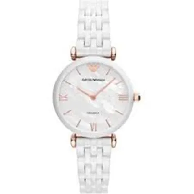 Produktbild von Emporio Armani AR1486 Damen-Armbanduhr, Keramik-Gehäuse, Keramik-Armband