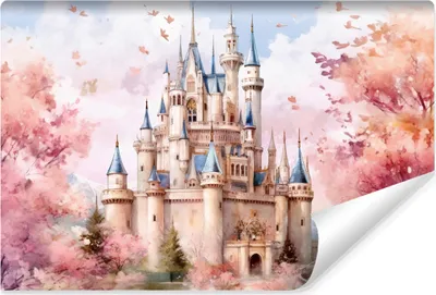 Produktbild von Muralo Vlies Fototapete Für Kinderzimmer SCHLOSS Bäume Märchen Wandtapete Br. 90cm x Hö. 60cm