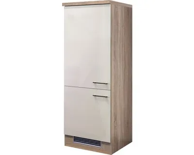 Produktbild von Flex Well Kühlumbauschrank für 88er Einbaukühlschrank Nepal BxTxH 60 x 57 x 161 cm kaschmir glänzend zerlegt Anschlag re