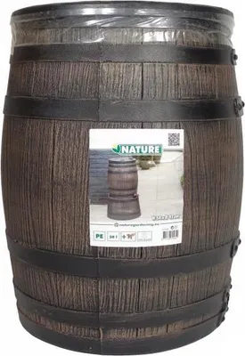 Obrázok produktu pre Zásobník na dažďovú vodu, dizajn Barrique, 50 litrov, PE rotomoulded, vrátane príslušenstva, V54 x Ø42 cm