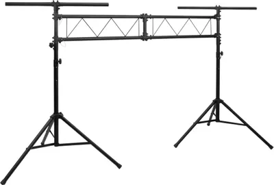 Zdjęcie produktu dla Statyw oświetleniowy, czarny, 338x115x(180-300) cm, stalowy