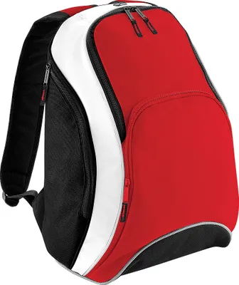 Produktbild von BagBase BG571 | Teamwear Backpack / Rucksasck | 32 x 45 x 23 cm - Farbe: Classic Red/Black/White - Größe: 32 x 45 x 23 cm