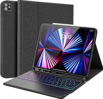 Produktbild von Tastatur für iPad Pro 12.9 Earto YF001-BK-ES-B QWERTY Spanisch