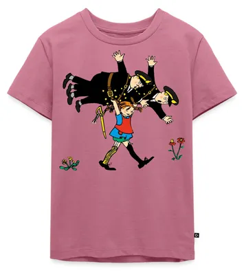 Produktbild von Spreadshirt Pippi Langstrumpf Pippi Und Die Polizei Kinder Premium T-Shirt, 110/116 (4 Jahre), Mauve